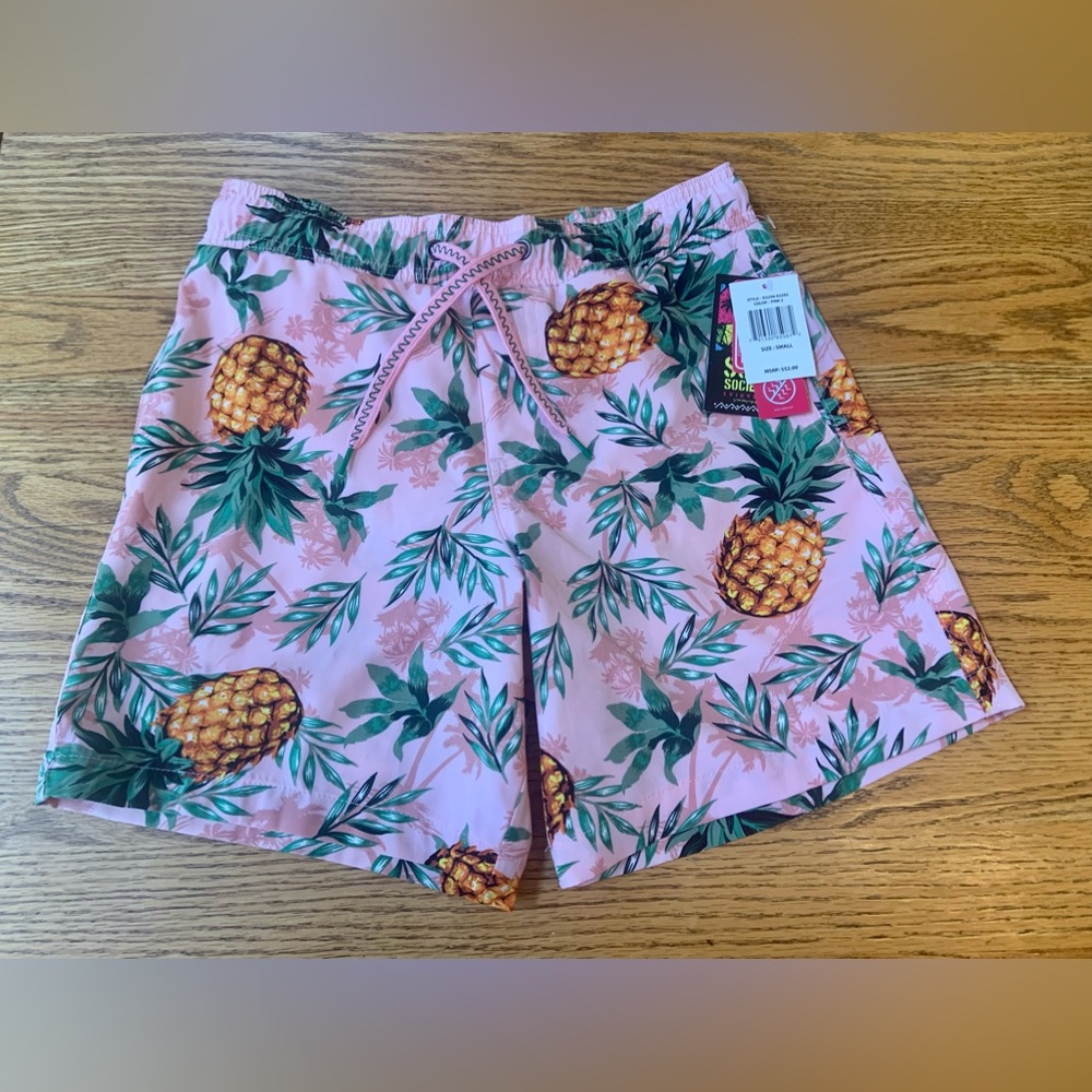 New Men’s Surf Society Swim Trunks ~ Small